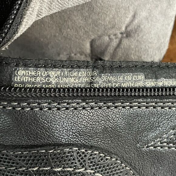 Earth Avani Buckeye Leather Ankle Boots Black Zipper Low Heel Bootie Womens 11 M - Picture 11 of 11